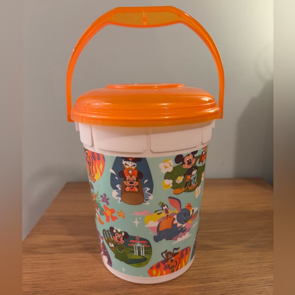 Disney Parks Whirly Drinkeworks character popcorn bucket Mickey Donald Goofy